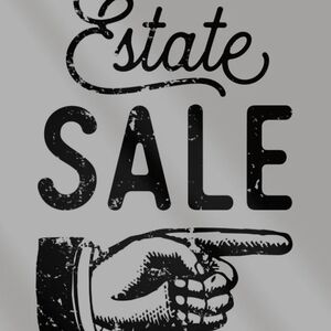 Gray Estate Sale Sign